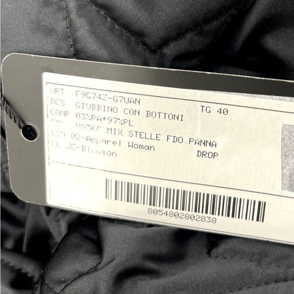 NWT Dolce & Gabbana Black White Stars Print reversible Bomber Jacket IT 40 US S - Picture 7 of 8